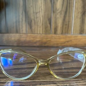 Modfans +1.00 Reader Eye Glasses - Light Yellow